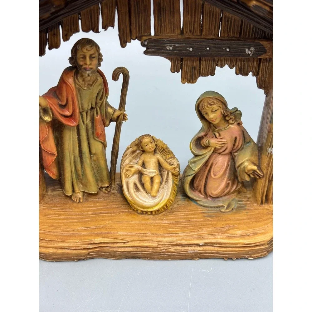 Vintage Nativity Scene Figurine Made In Italy Holiday‎ Christmas Religious Decor